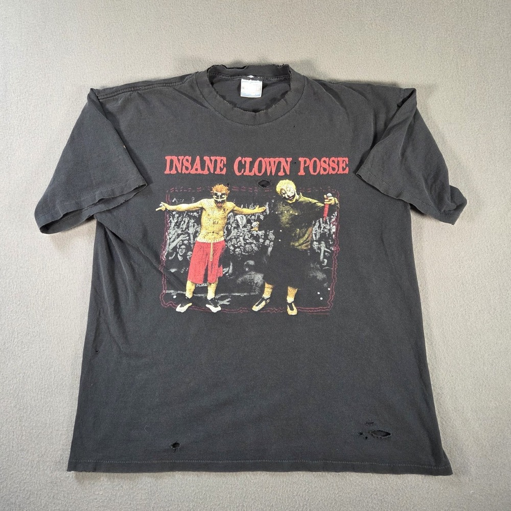 Vintage Insane Clown Posse Shirt Mens XL Wicked Clowns Outer Space Tour Faded